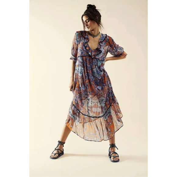 New Free People Camella Maxi Dress Size Xs